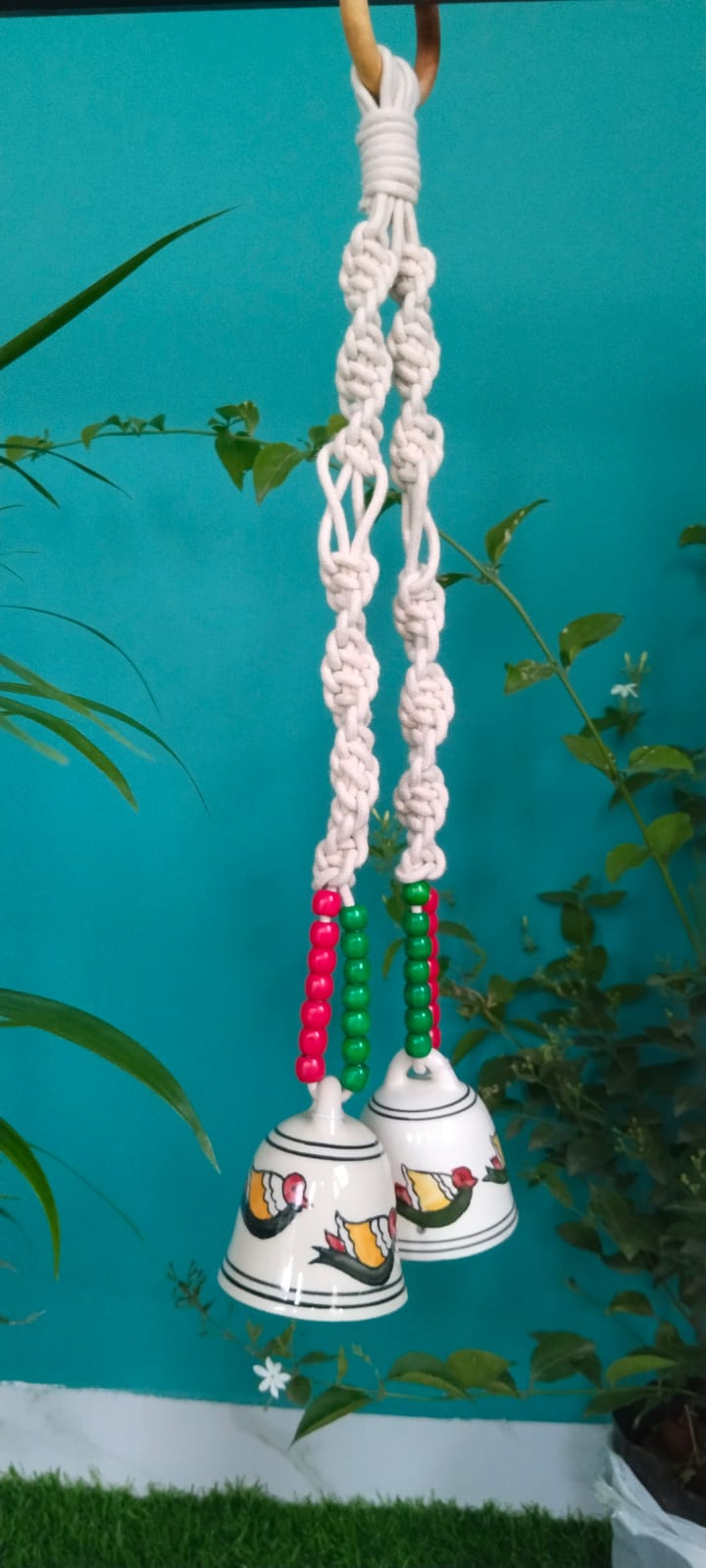 Ceramic Bell – Boho Wind Charm - Image 3