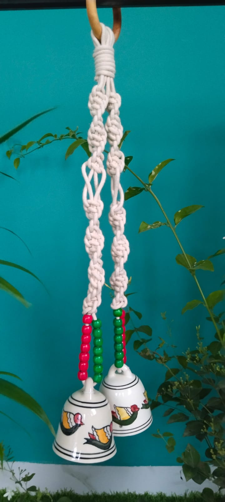 Ceramic Bell – Boho Wind Charm - Image 2