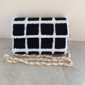 Velvet Grid Luxe Mini Bag