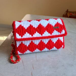 Sling Bag – Red & White