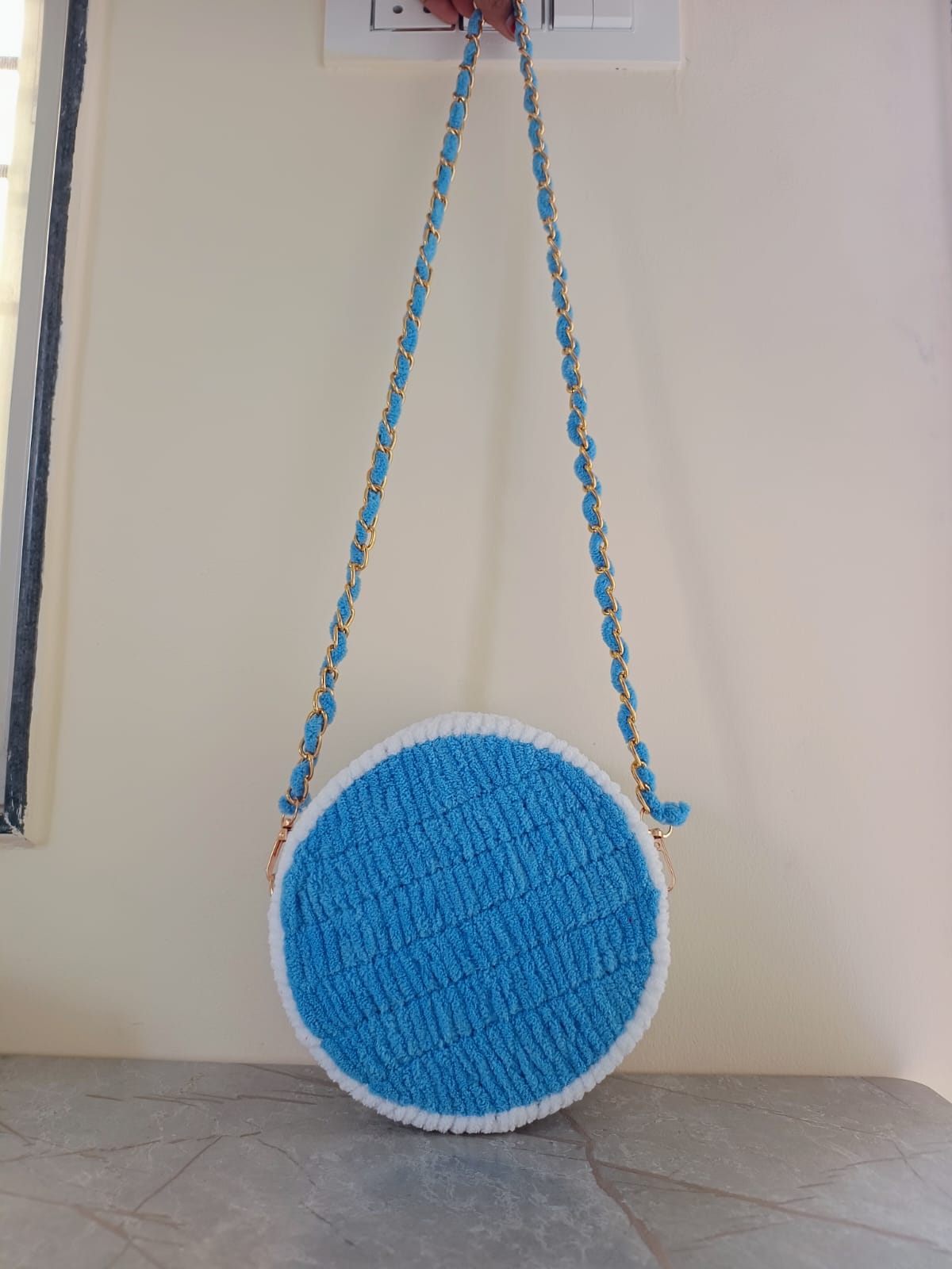 Aqua Circle Sling Bag - Image 4