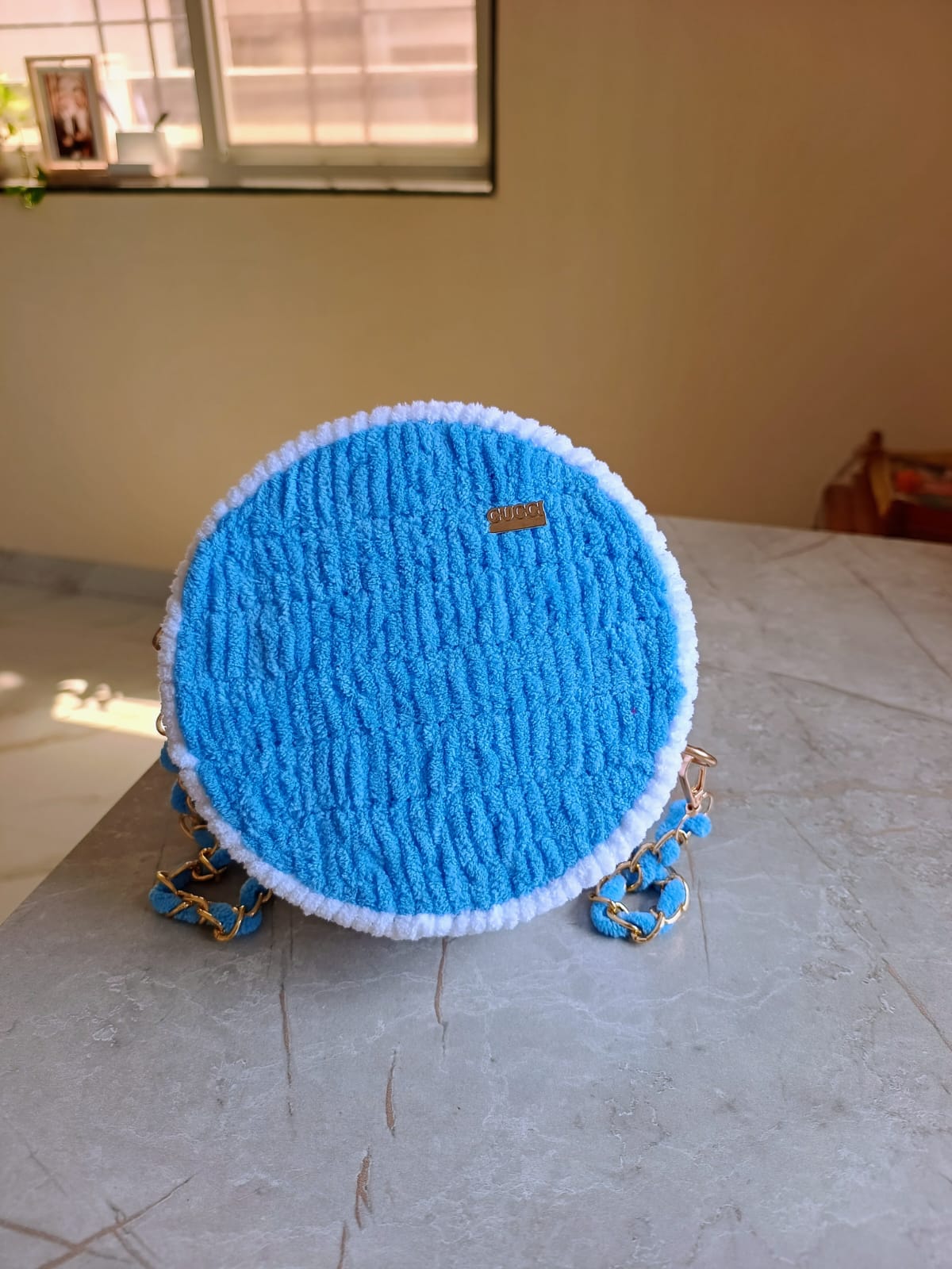 Aqua Circle Sling Bag - Image 6