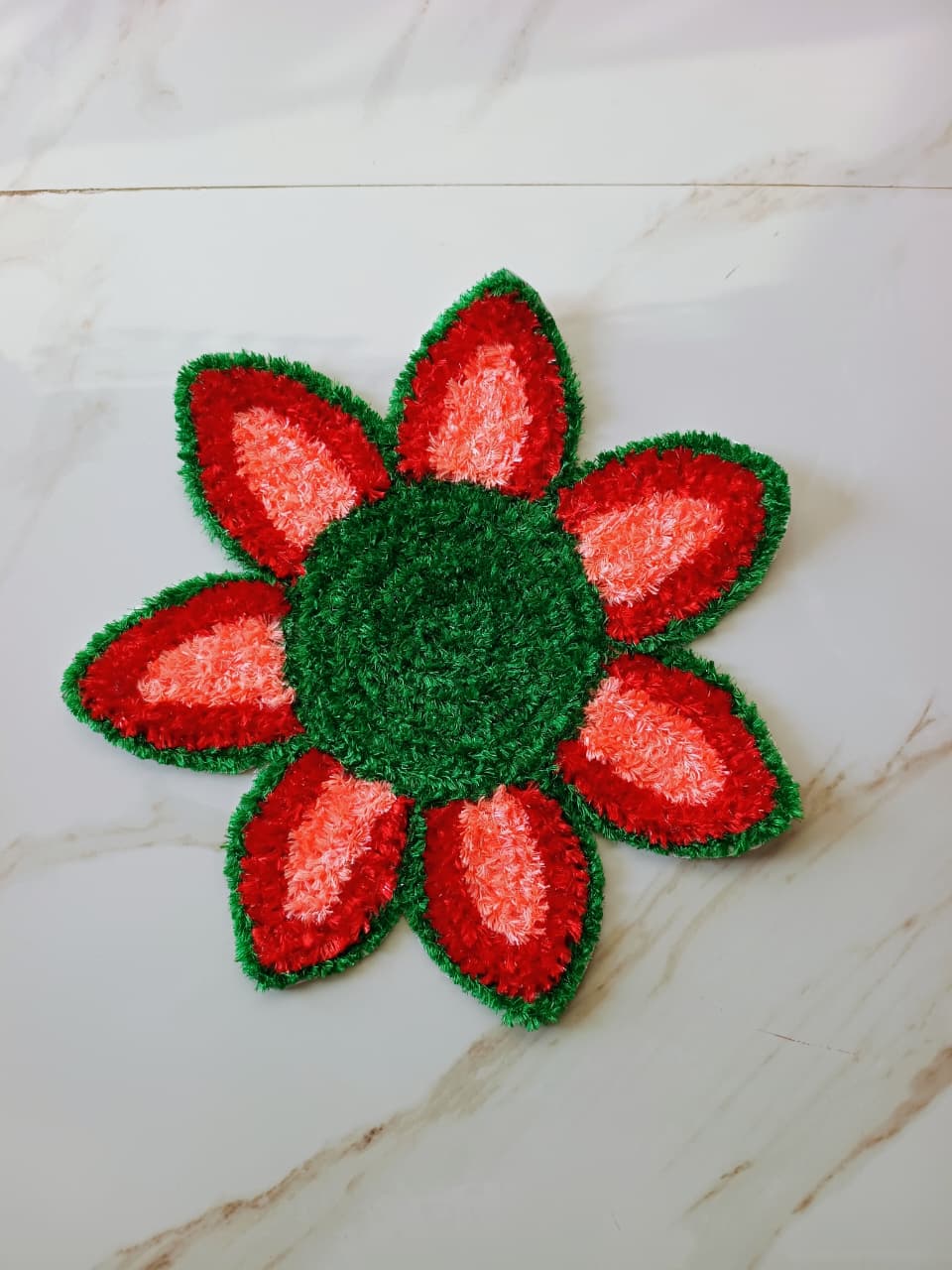 Festive Blossom Wool Mat
