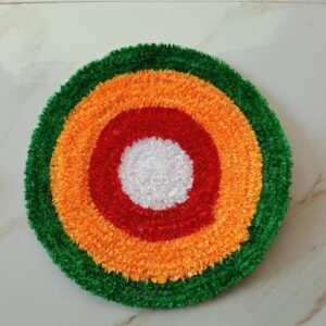 RangChakra Wool Rangoli Mat